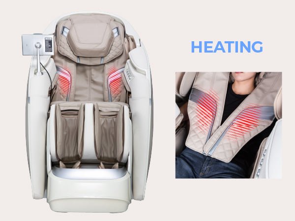 Massage chair heat therapy