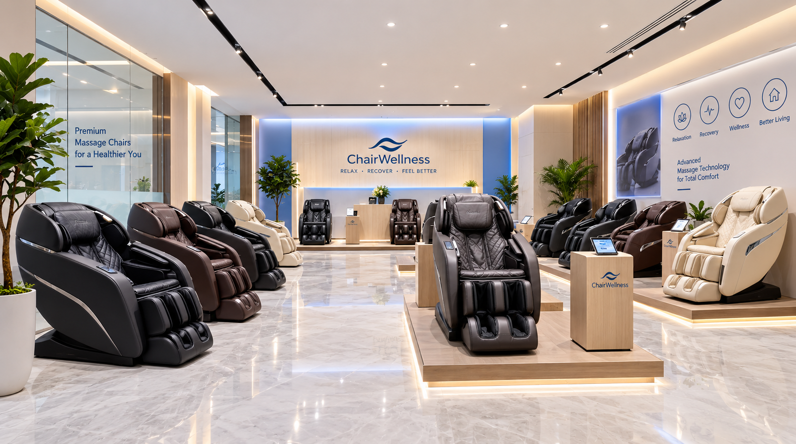 Showcase of premium electronic wheelchairs