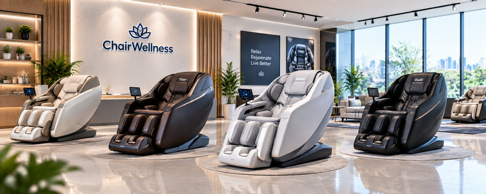 Premium massage chair in a modern home